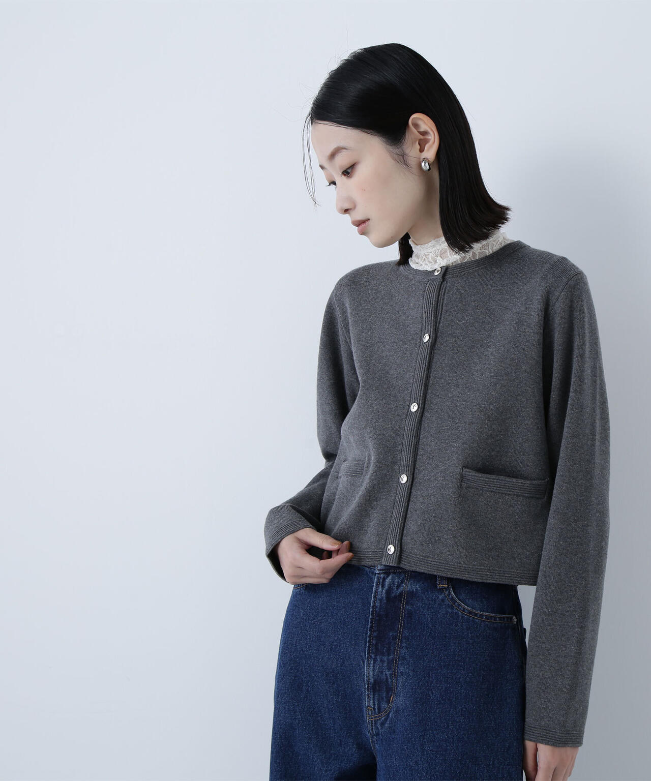 シルクブレンドカーディガン