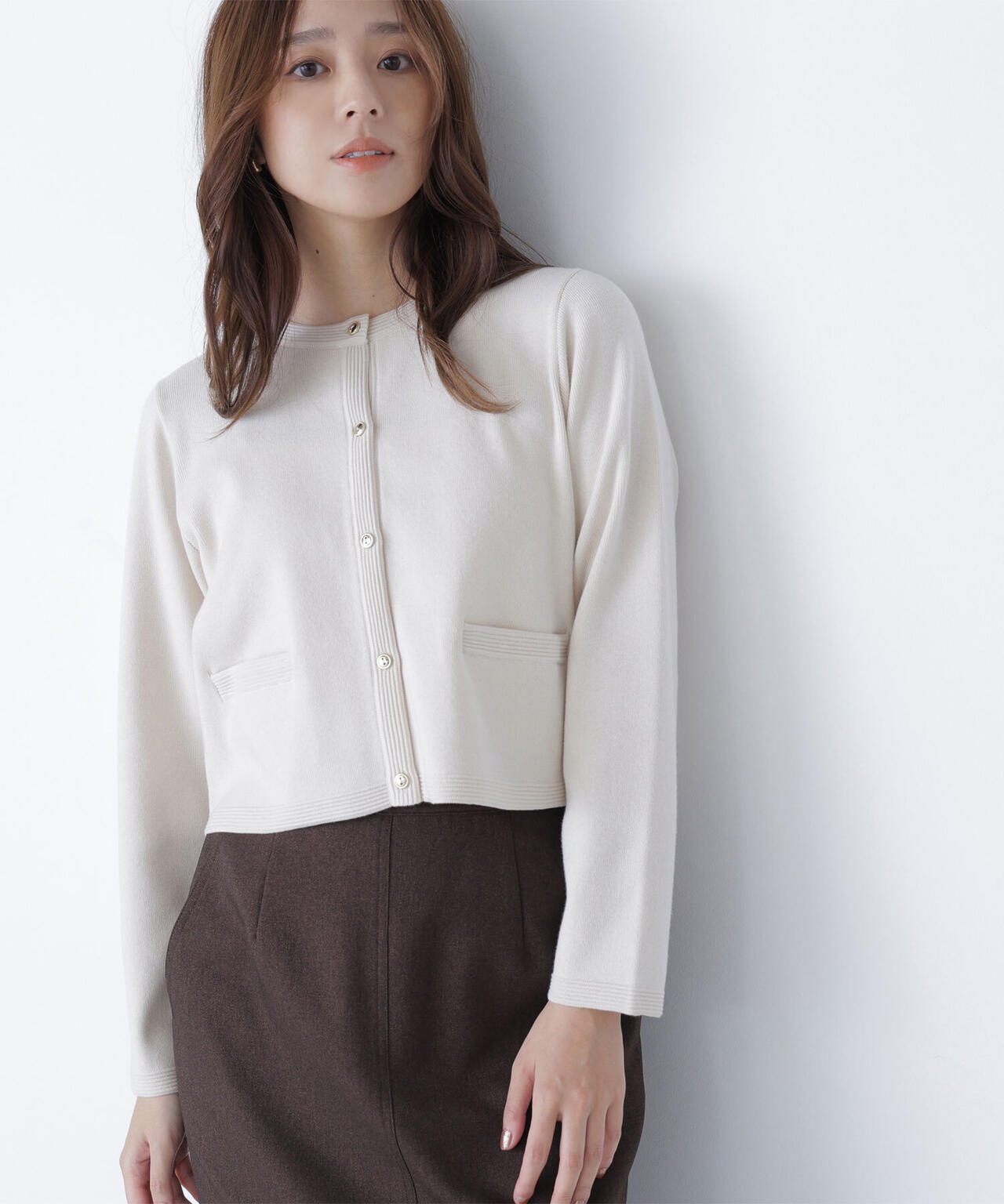 シルクブレンドカーディガン