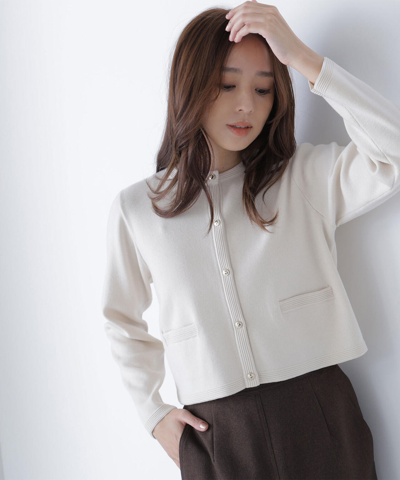 シルクブレンドカーディガン