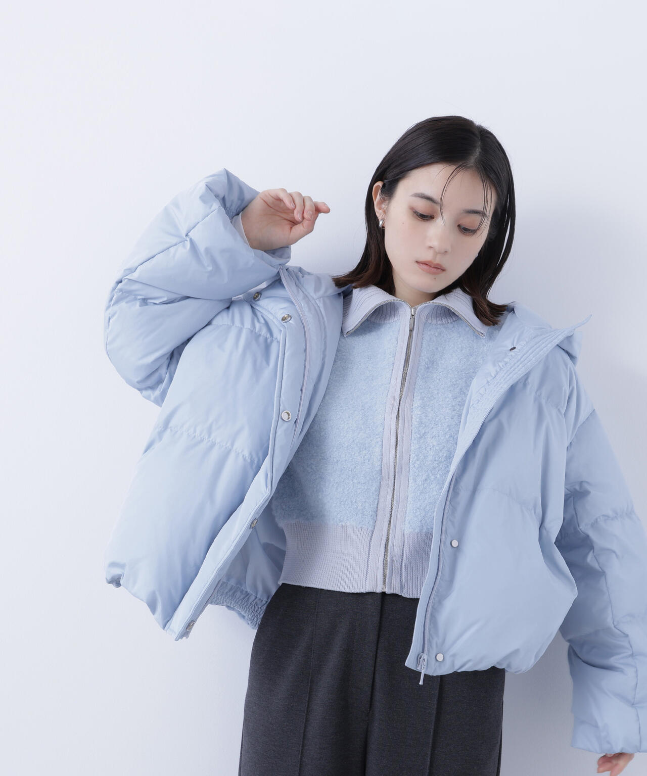 ブークレジップニットベスト