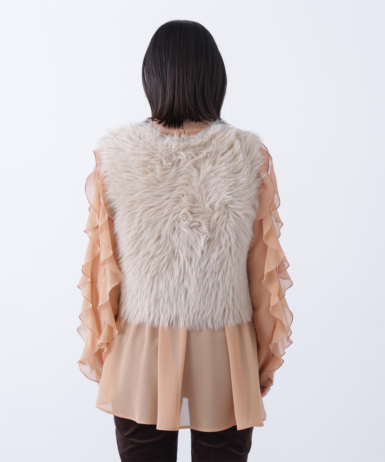 シャギーニットベスト