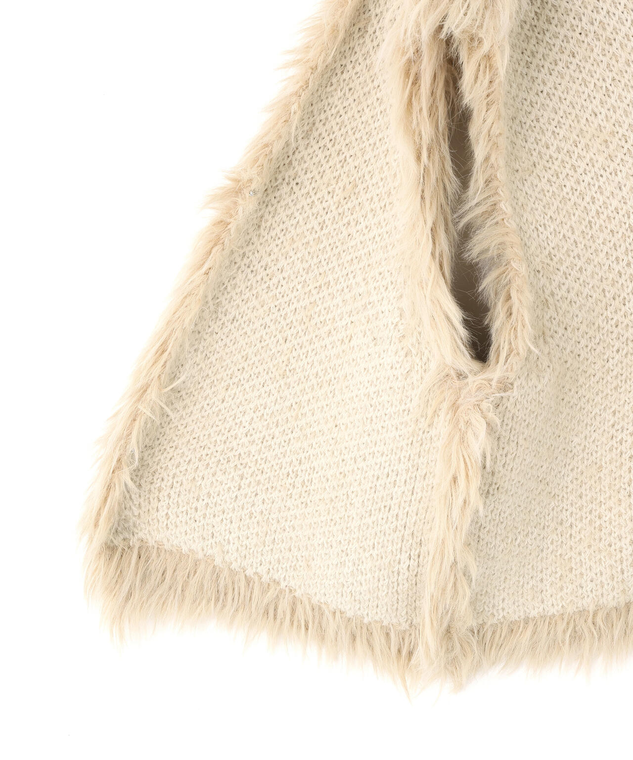 シャギーニットベスト