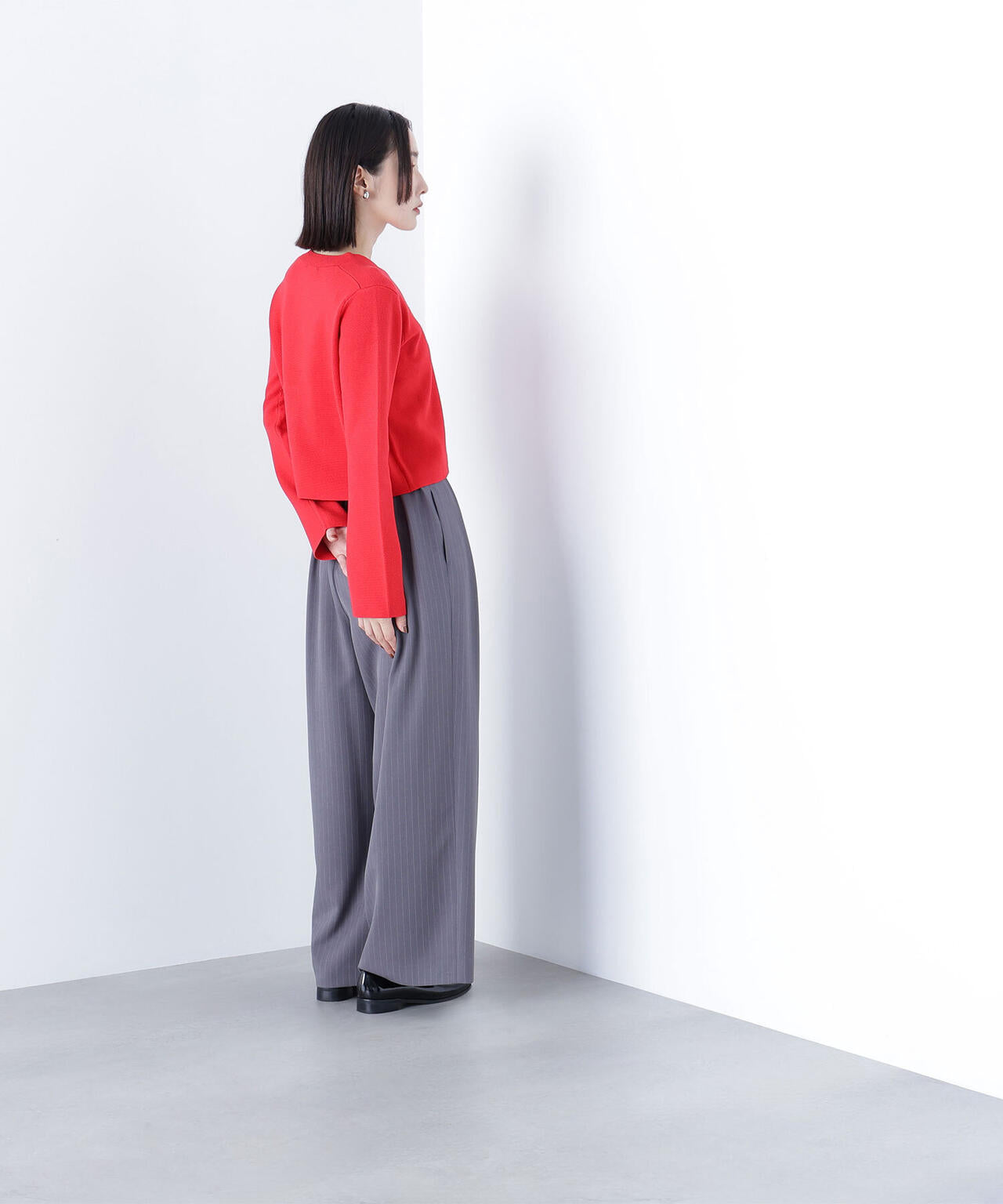 ハートボタンニットジャケット