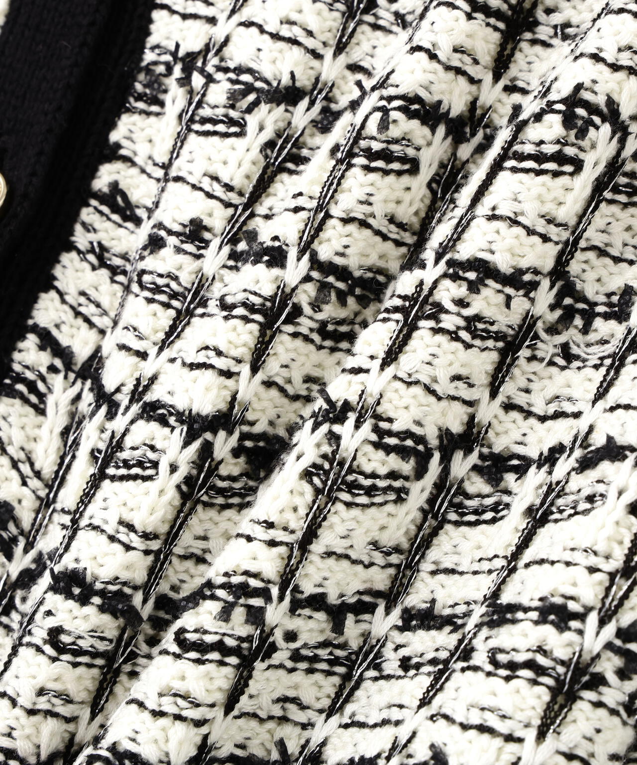 ツイードVネックカーディガン