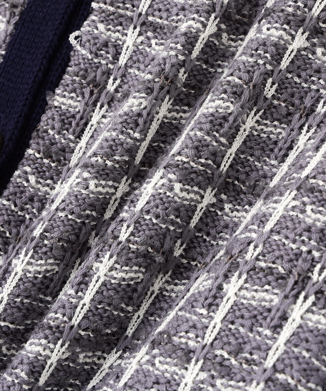 ツイードVネックカーディガン