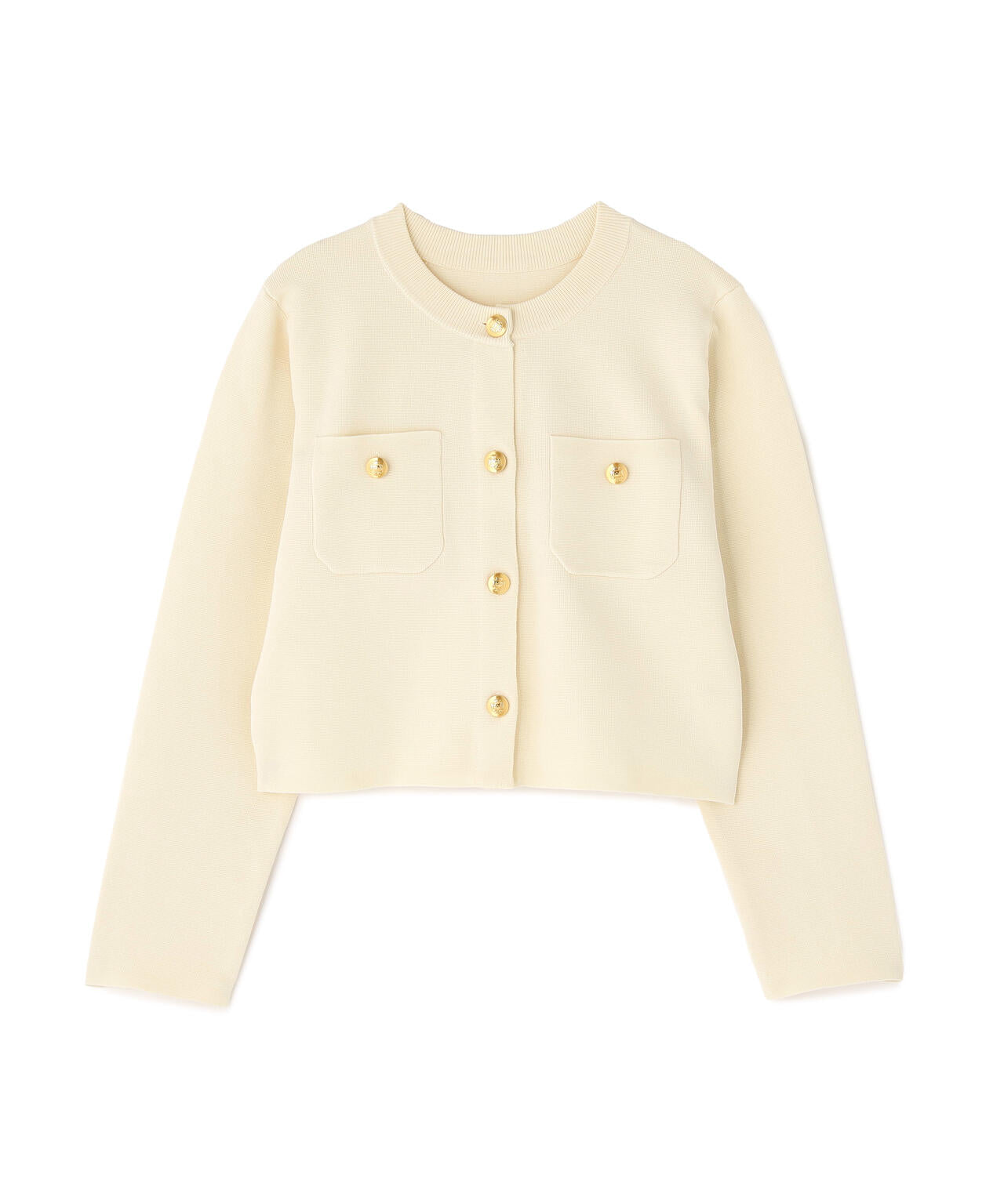 【横浜ジョイナス・mix.tokyo 限定カラー:ダークグリーン】エンブレムボタンニットジャケット