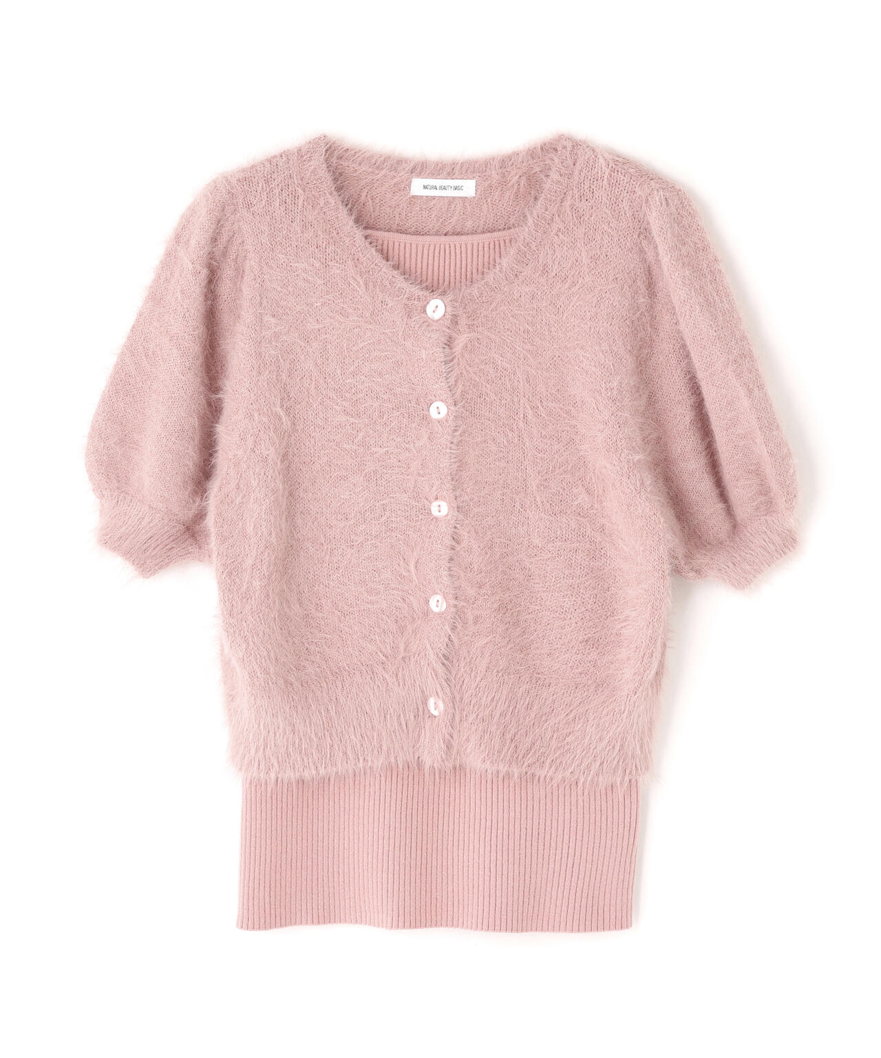 ハーフスリーブシャギーアンサンブル