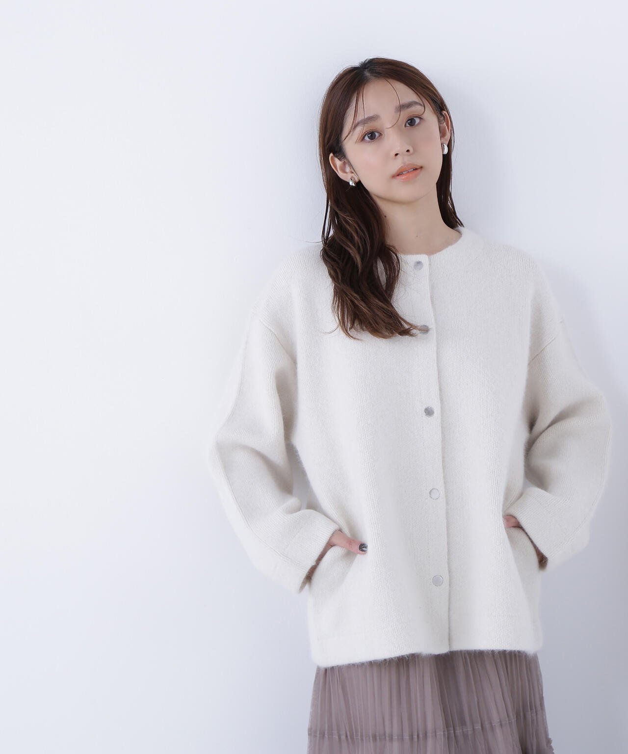 FOX接結コーディガン