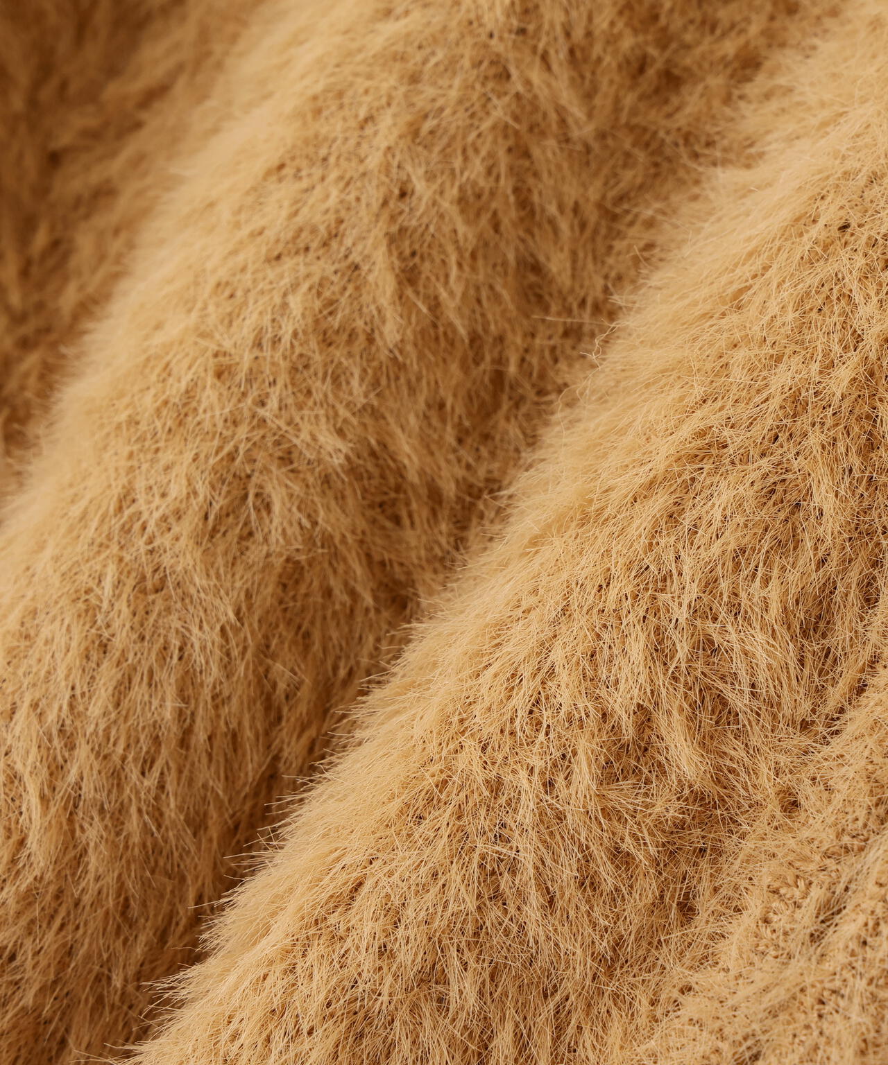 ヘアリージップカーディガン