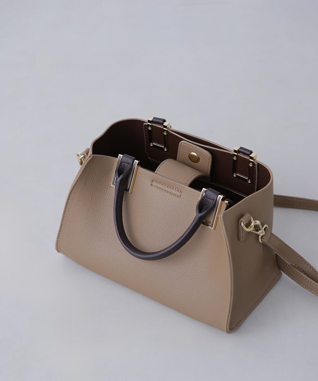 スクエアメタルトートバッグ