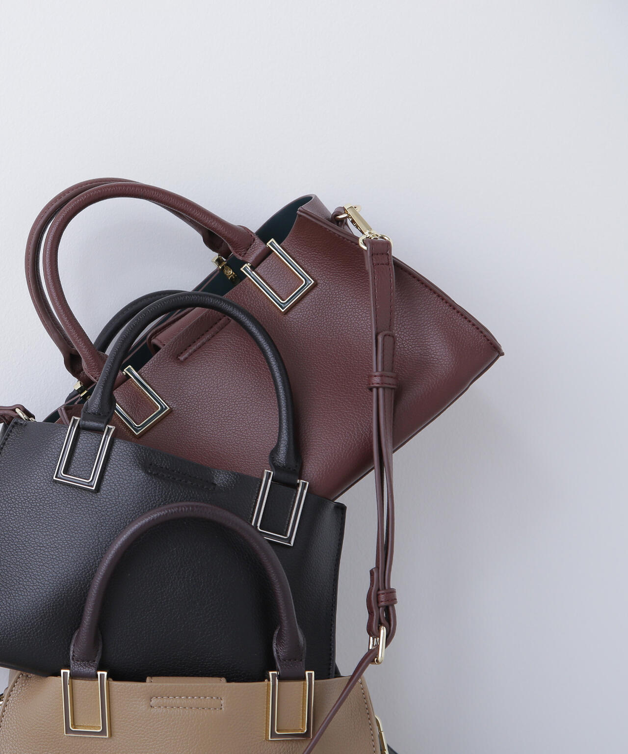 スクエアメタルトートバッグ