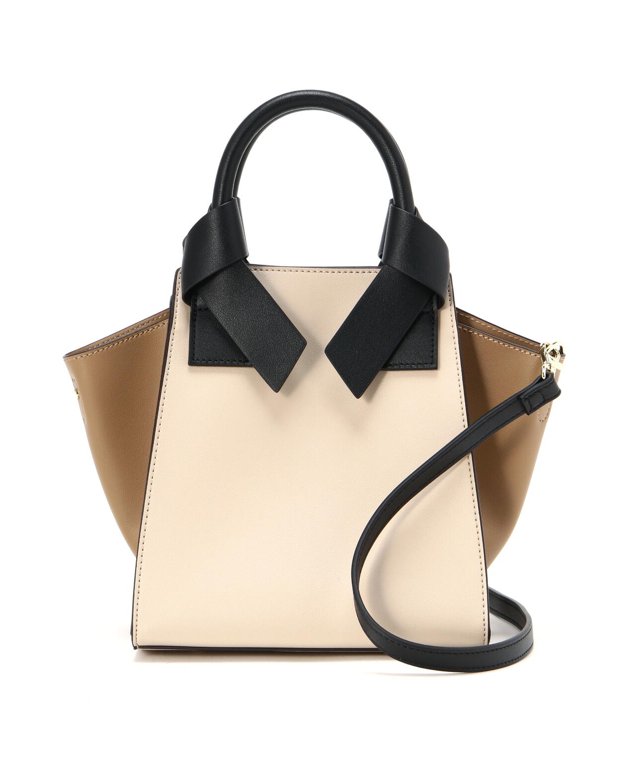 リボンハンドルトートバッグ