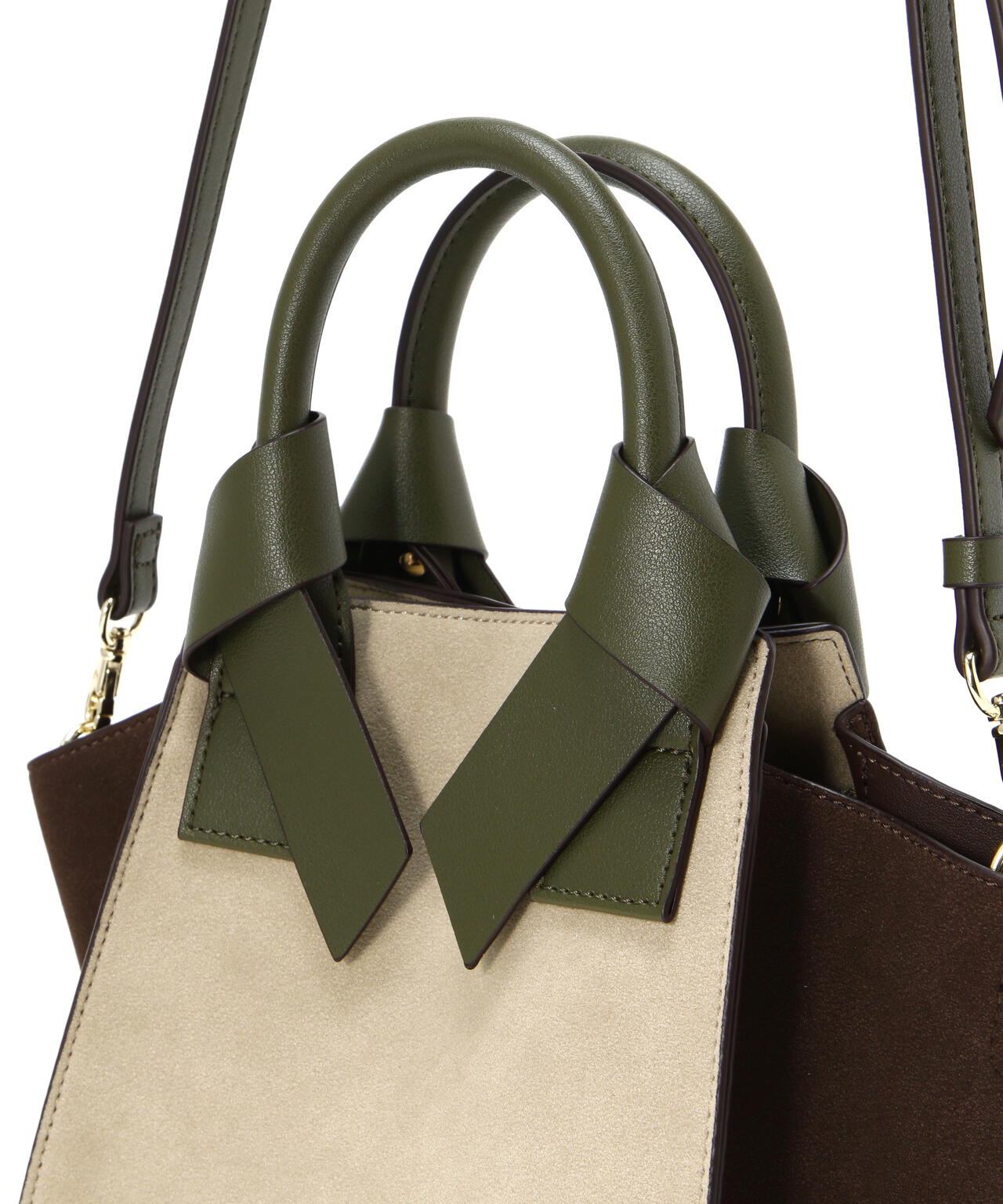 リボンハンドルトートバッグ