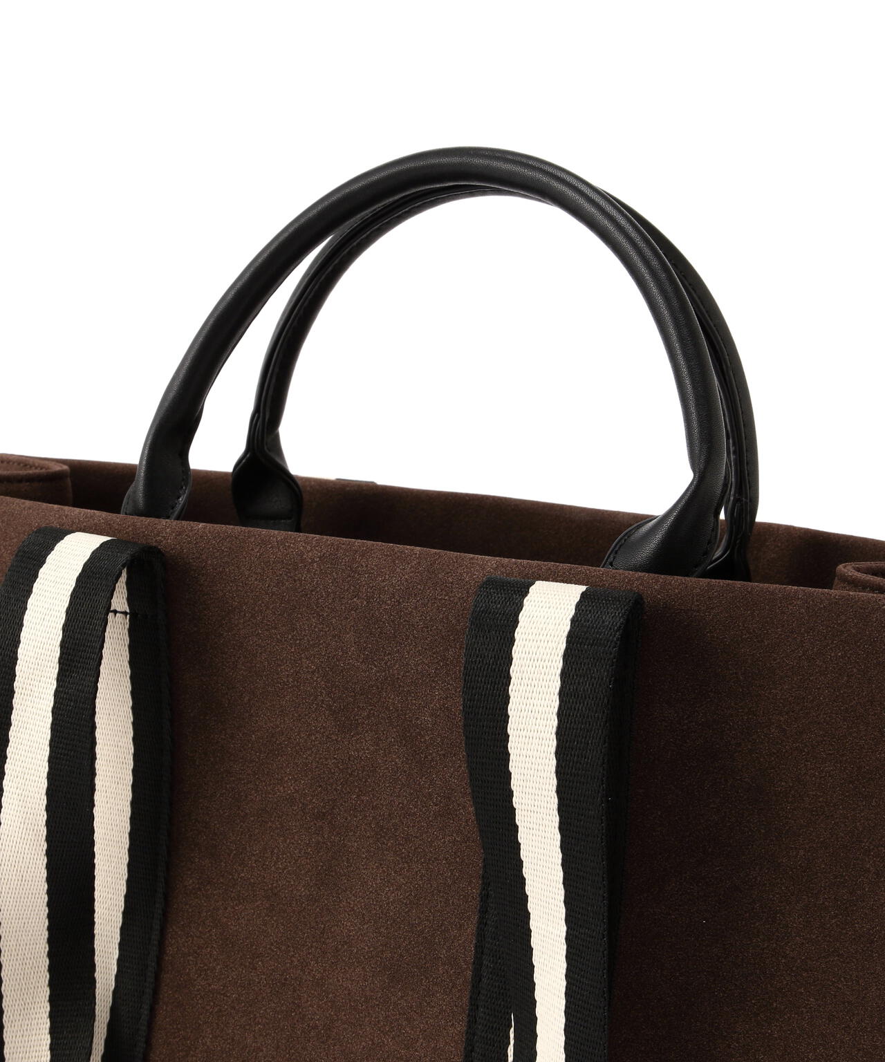 スウェードタッチ2wayテープトートバッグ