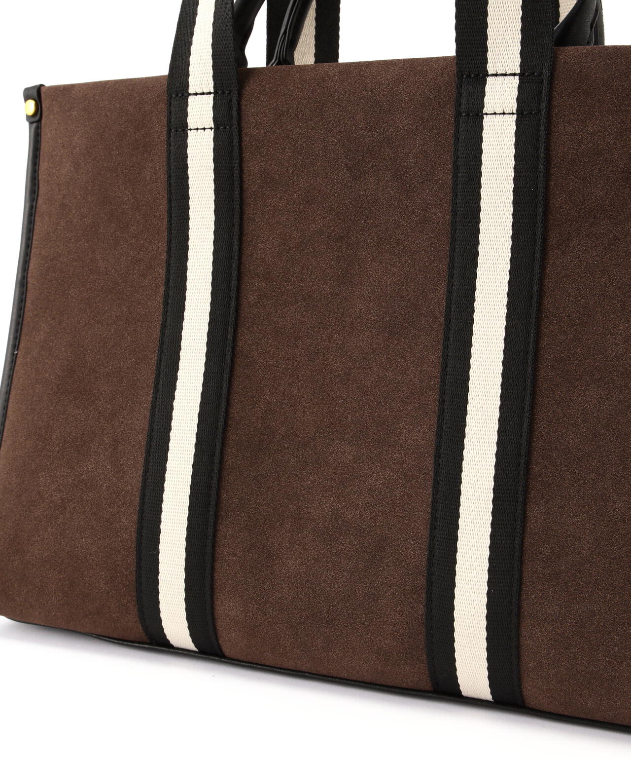 スウェードタッチ2wayテープトートバッグ