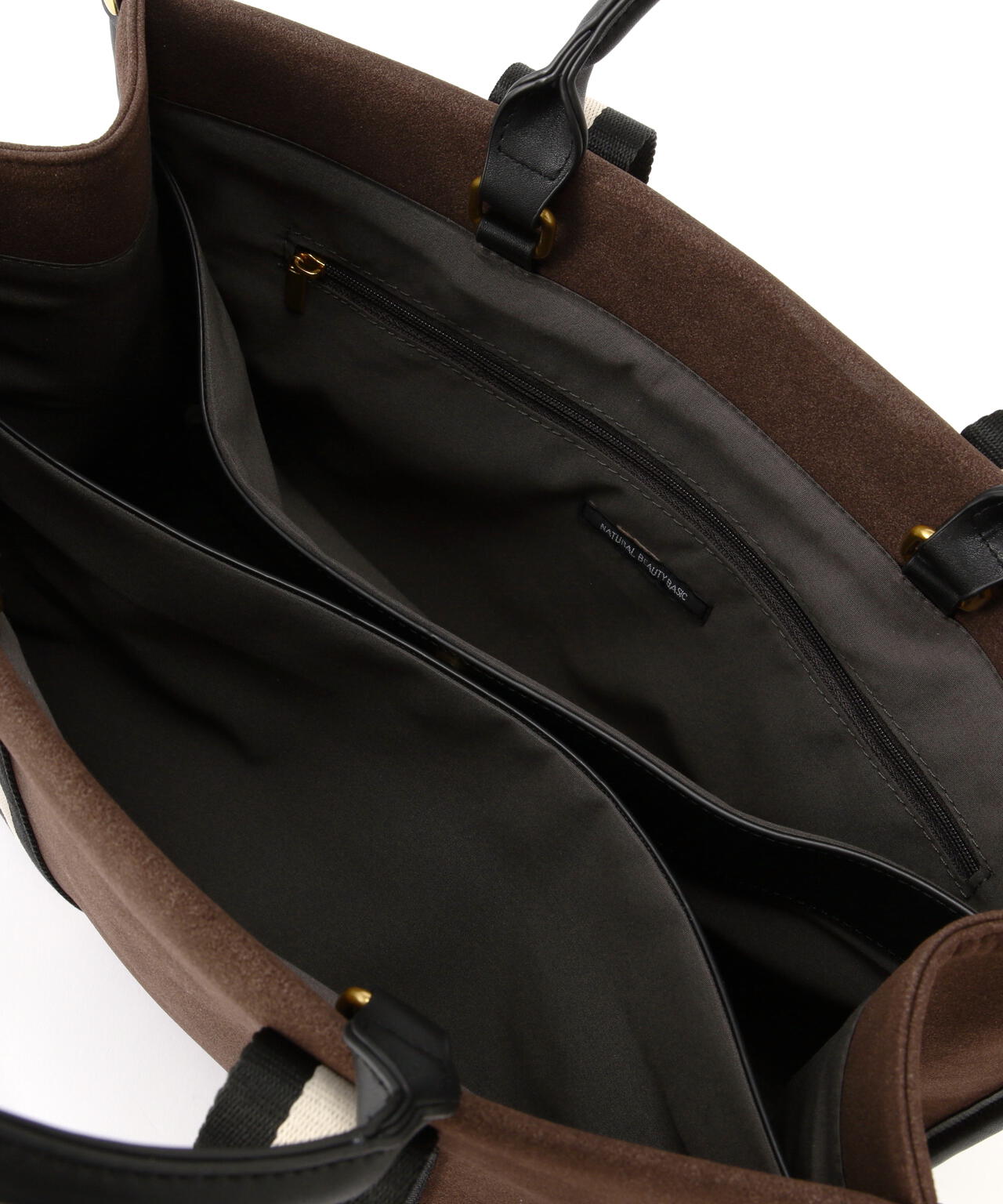 スウェードタッチ2wayテープトートバッグ