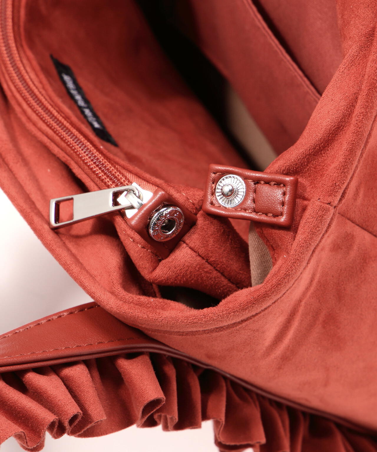 スエードタッチフリフリトートバッグ