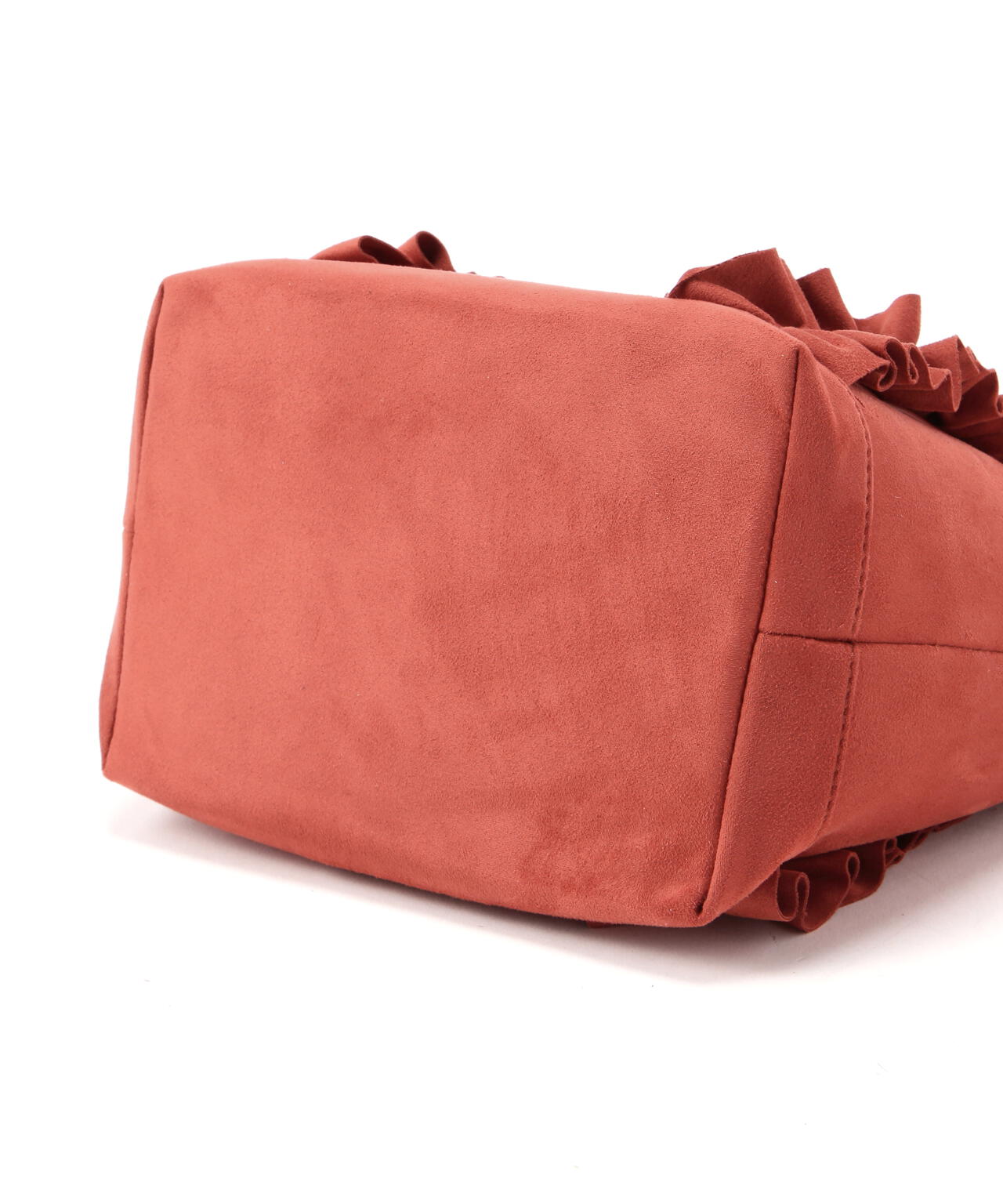 スエードタッチフリフリトートバッグ