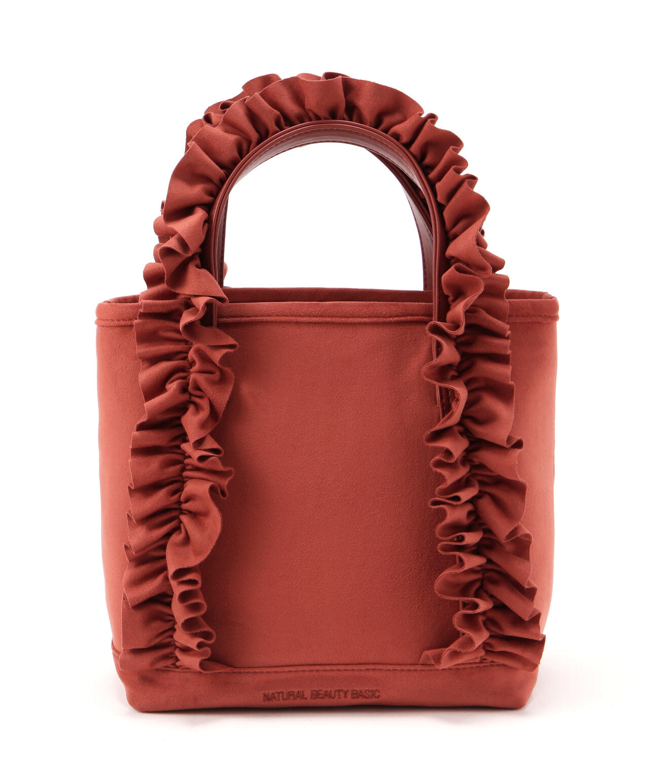 スエードタッチフリフリトートバッグ