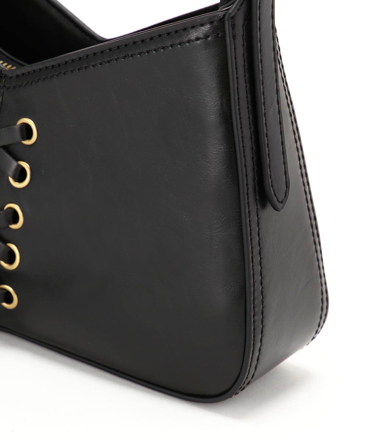 レースアップミニショルダーバッグ