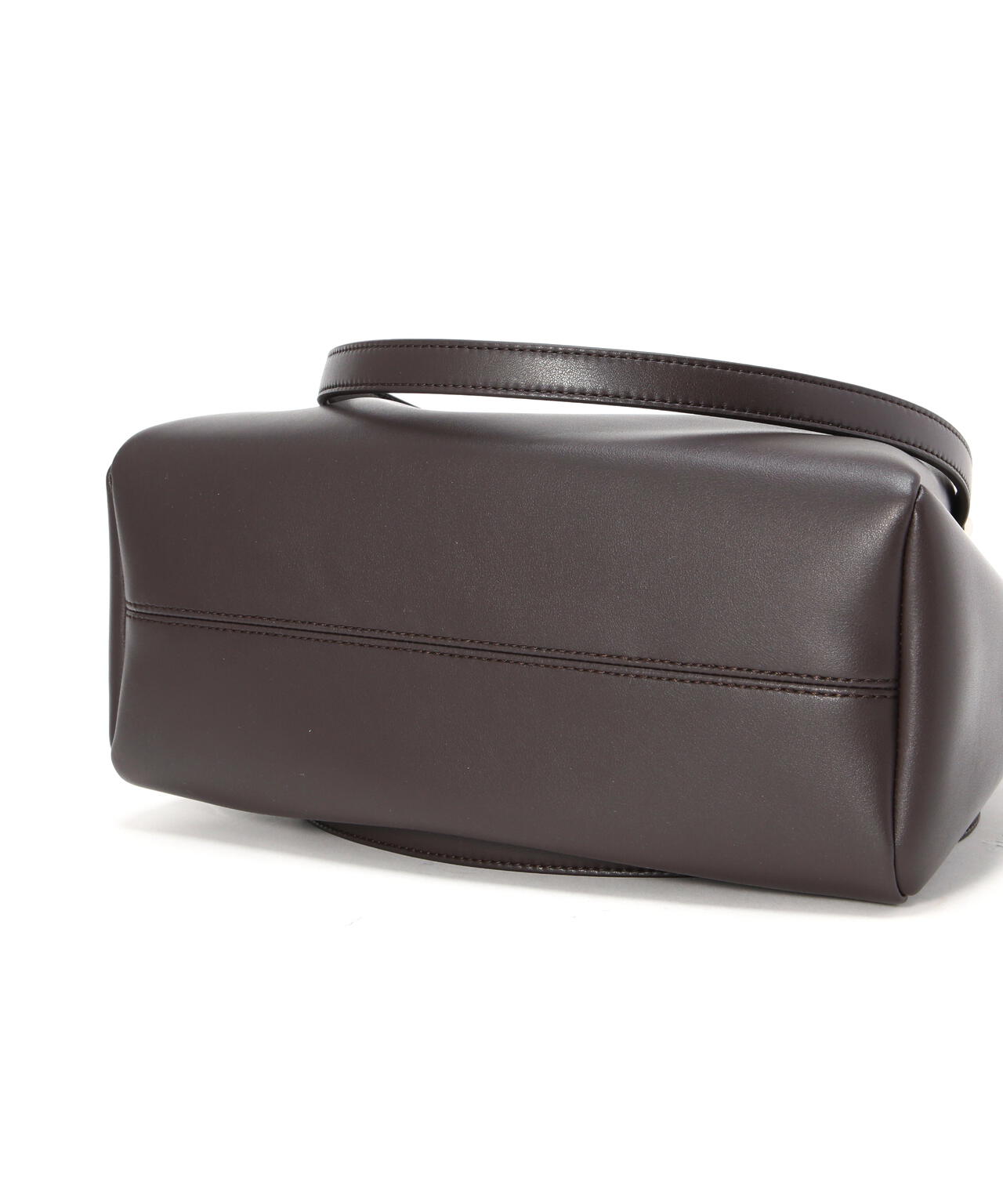 メタルハンドルタックショルダーバッグ