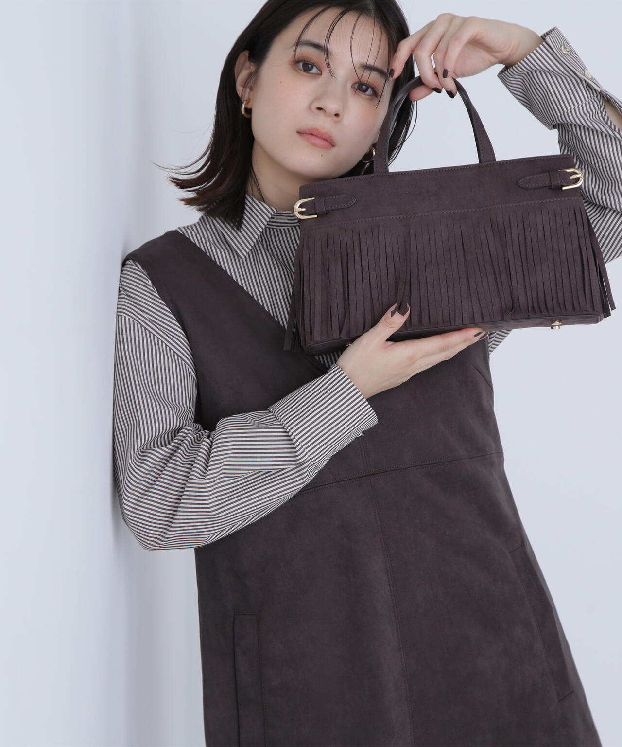 【Oggi掲載】フリンジベルテッドショルダーバッグ