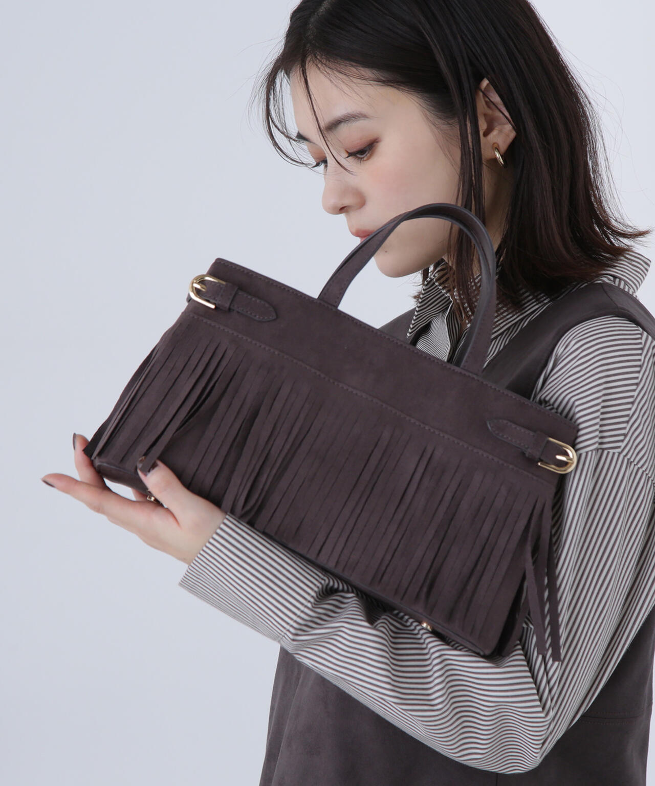 【Oggi掲載】フリンジベルテッドショルダーバッグ