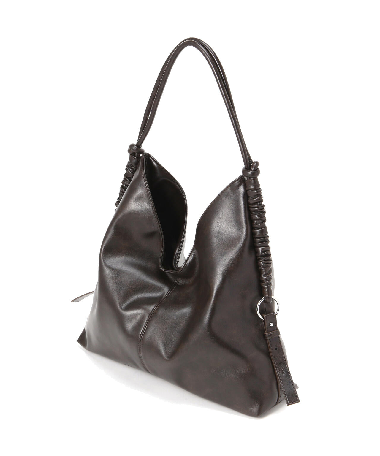 サイドベルトギャザーショルダーバッグ