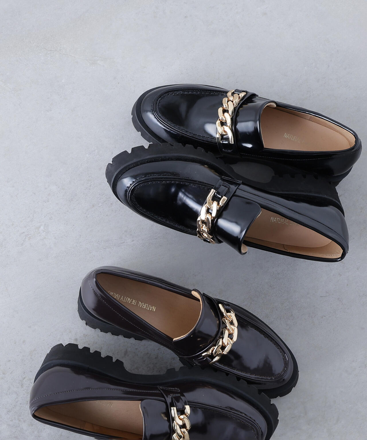 ボリュームソールローファー