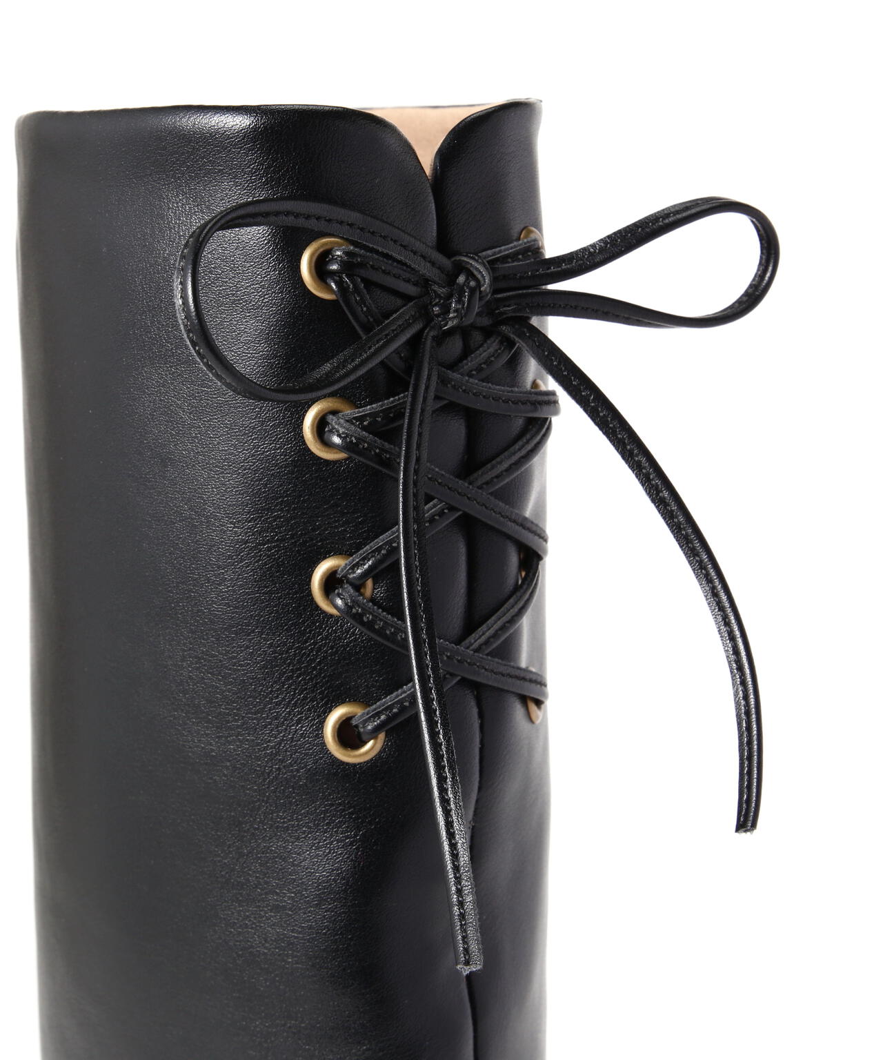 【Oggi掲載】バックレースアップインヒールブーツ