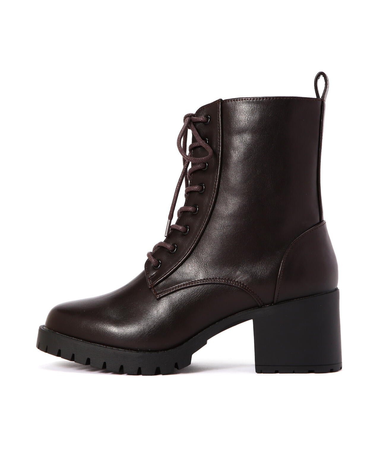 レースアップミドルブーツ