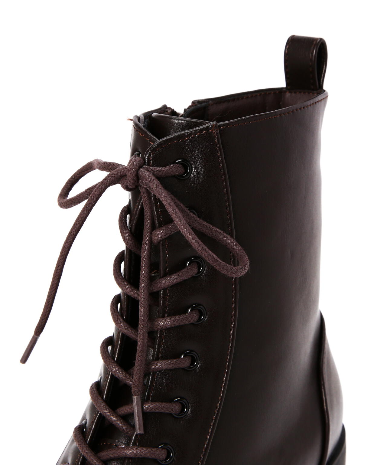 レースアップミドルブーツ