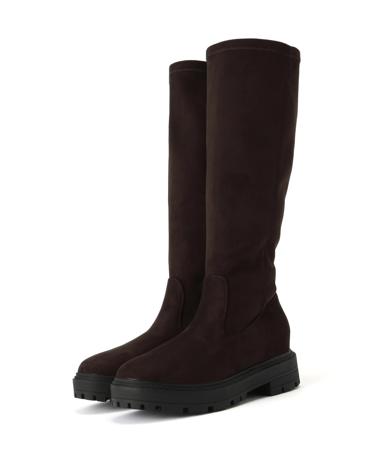 【Oggi掲載】インヒールトラックソールロングブーツ