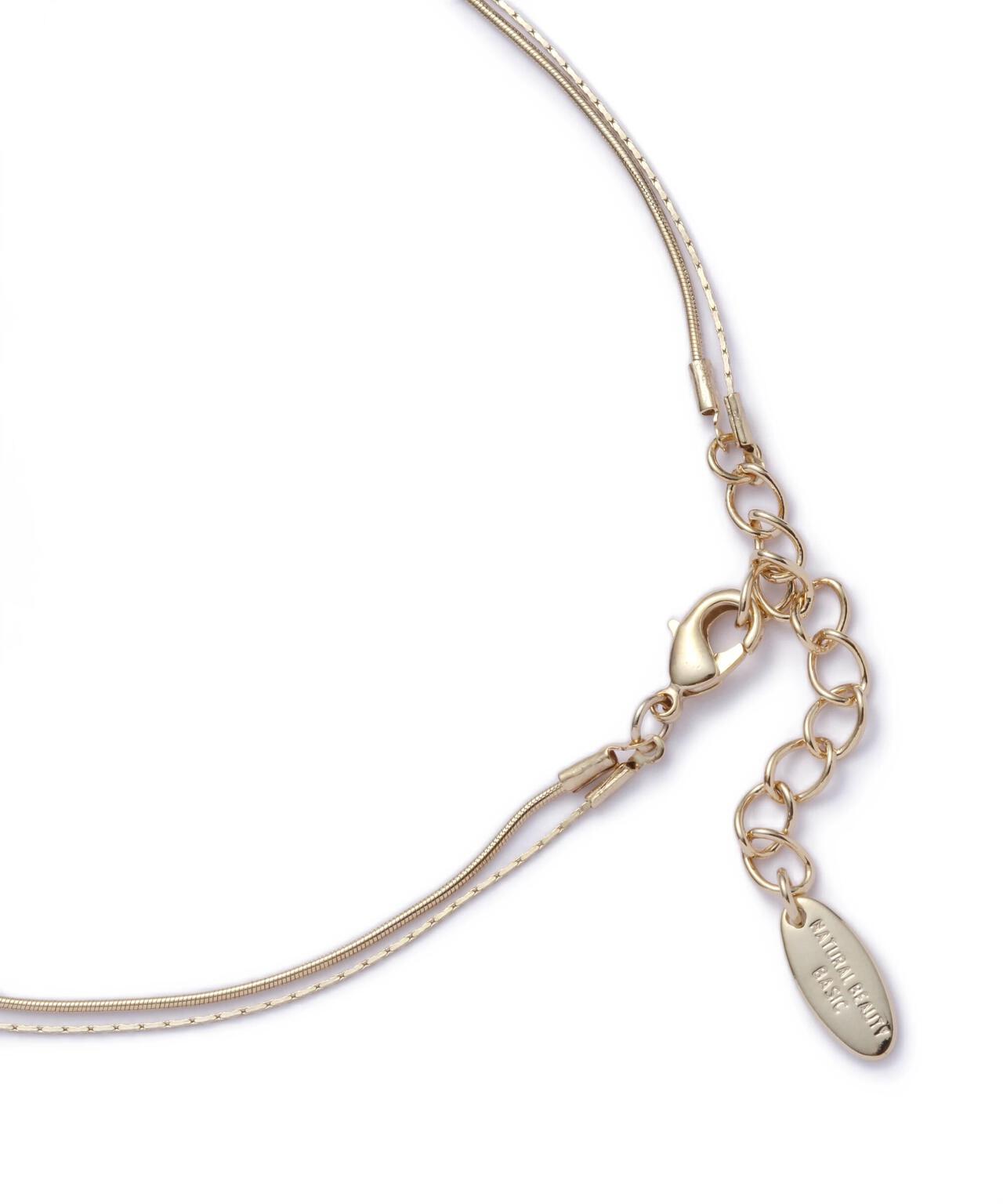 ドームストーンツインネックレス