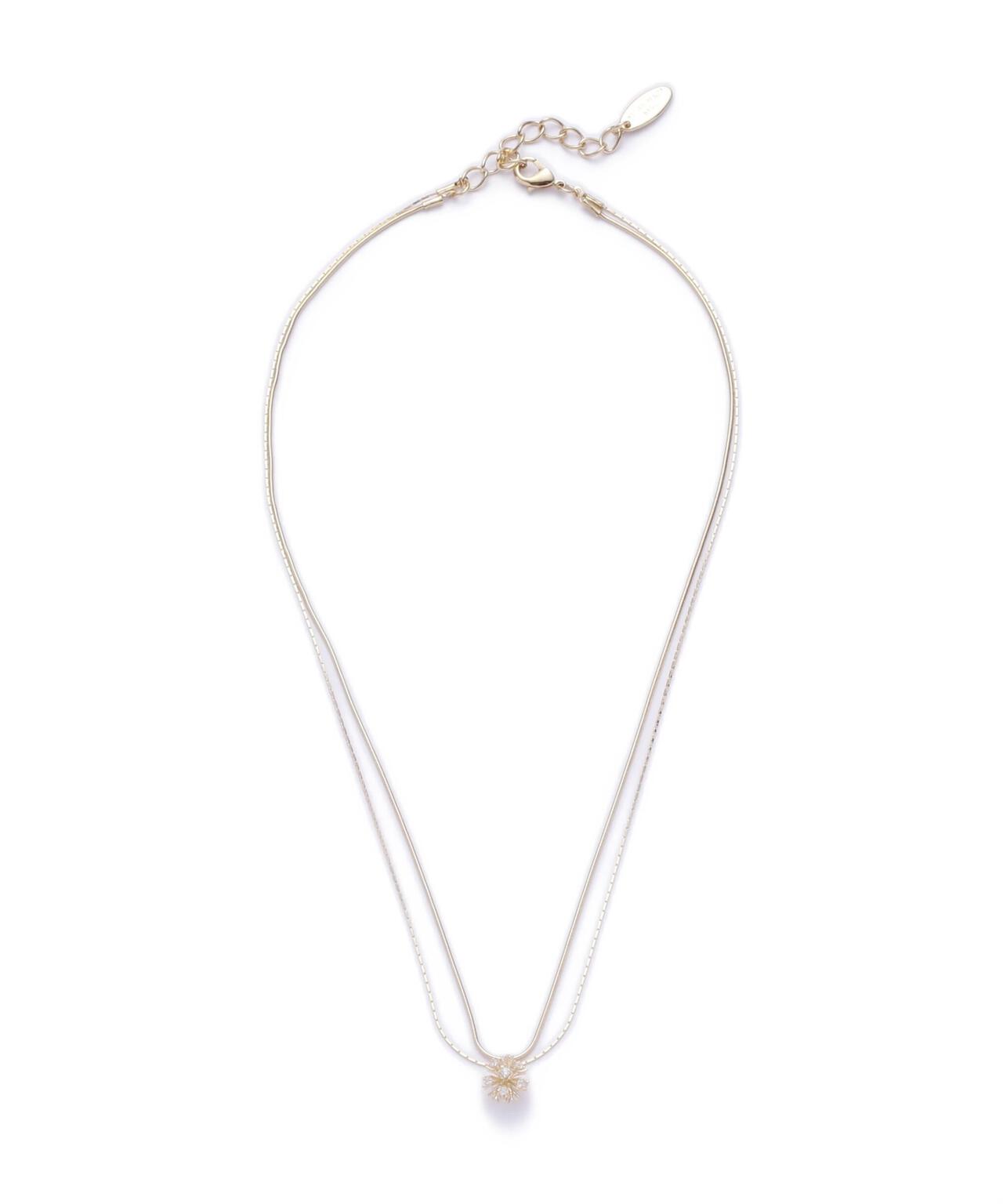 ドームストーンツインネックレス