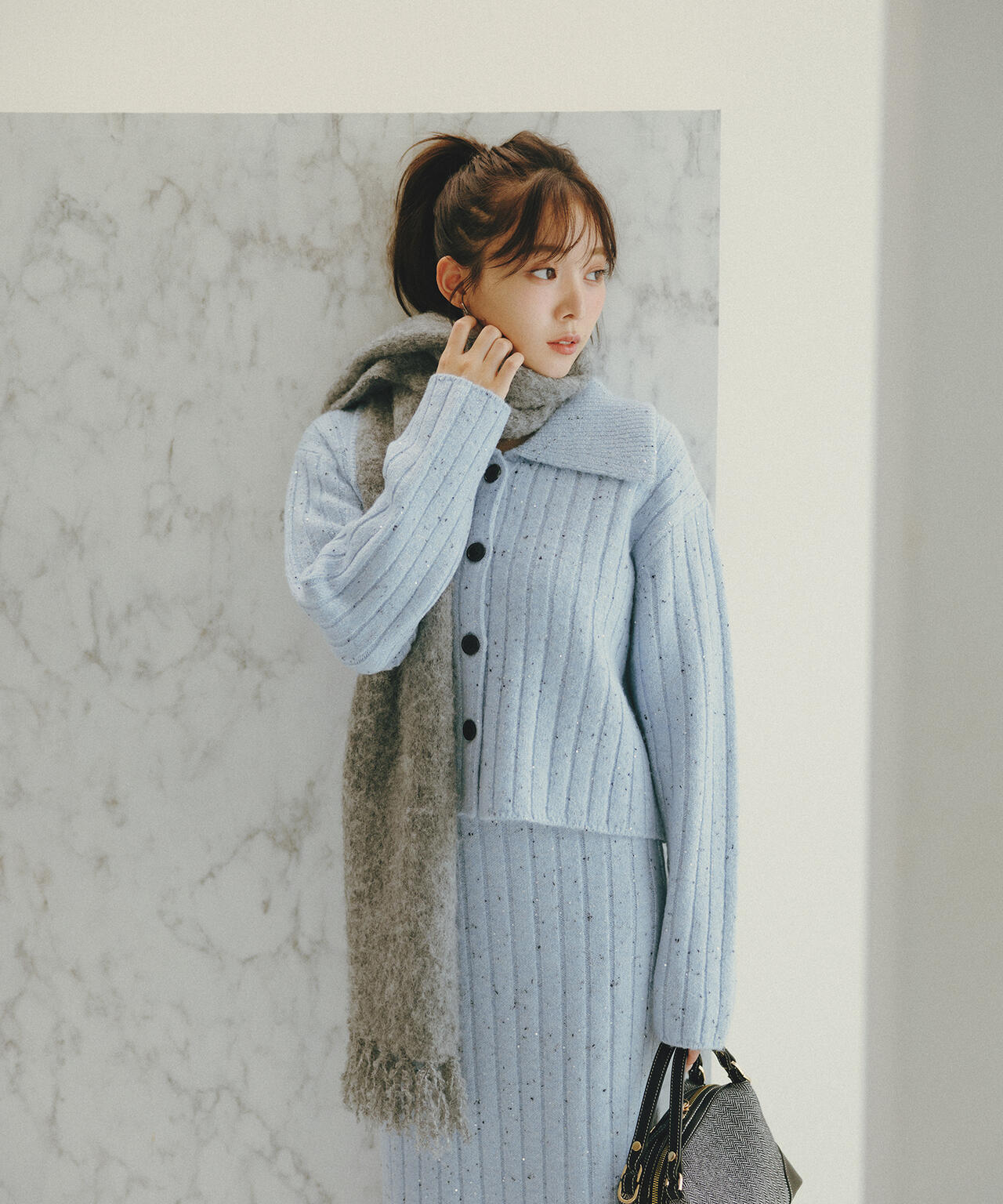 メランジミストマフラー