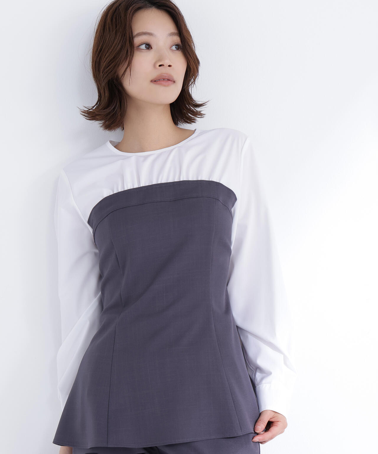 ビスチェドッキングブラウス ブラウス