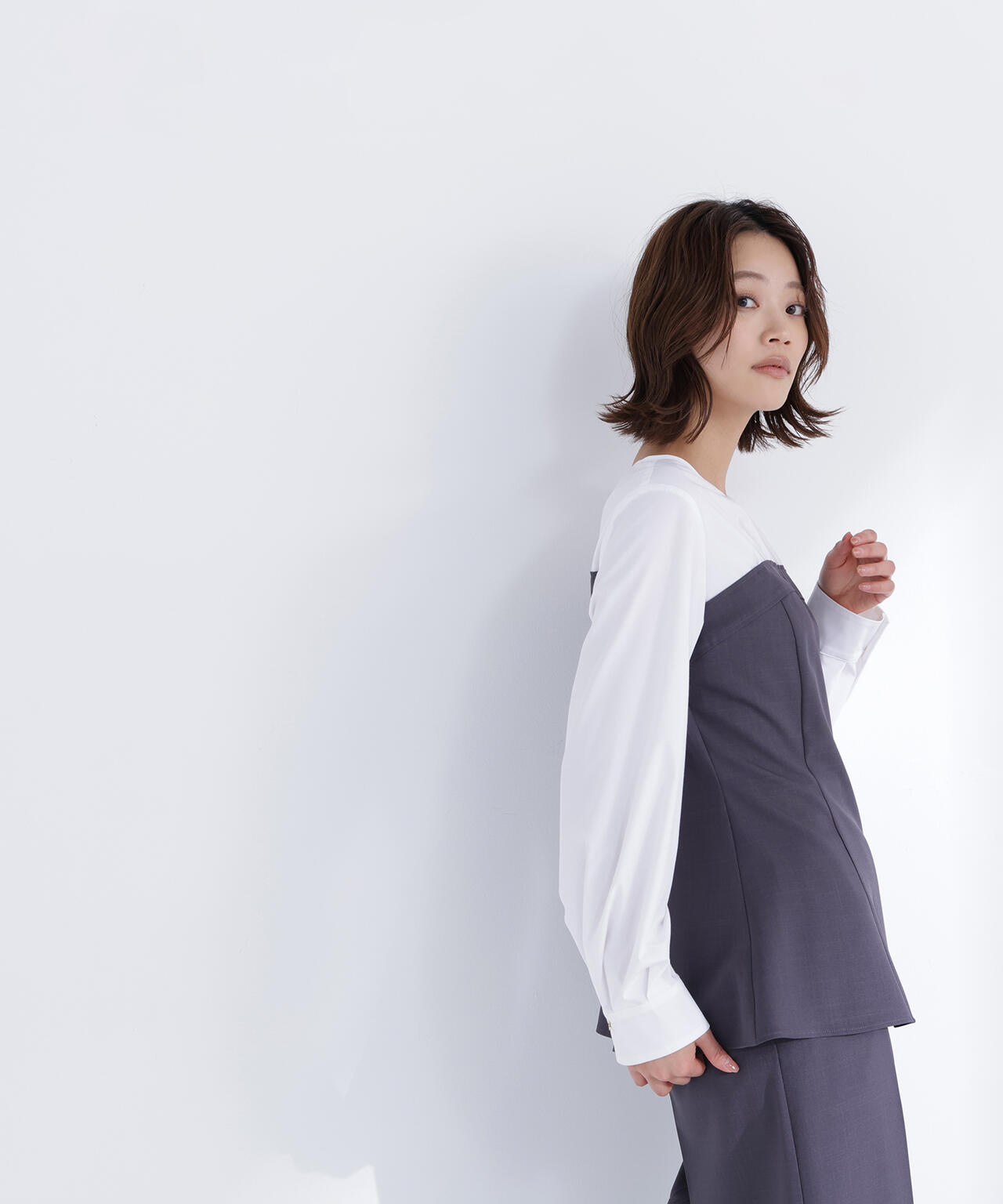 ビスチェドッキングブラウス ブラウス