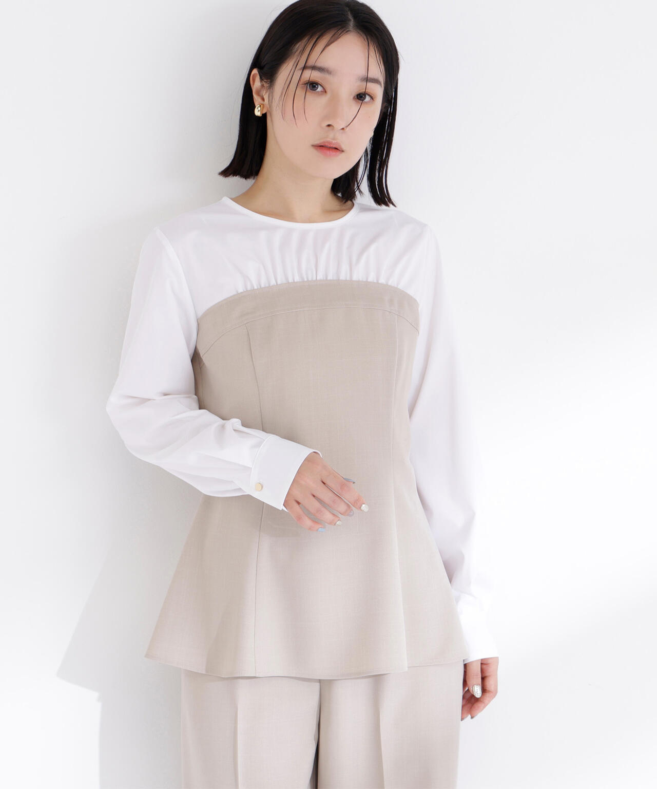 ビスチェドッキングブラウス ブラウス