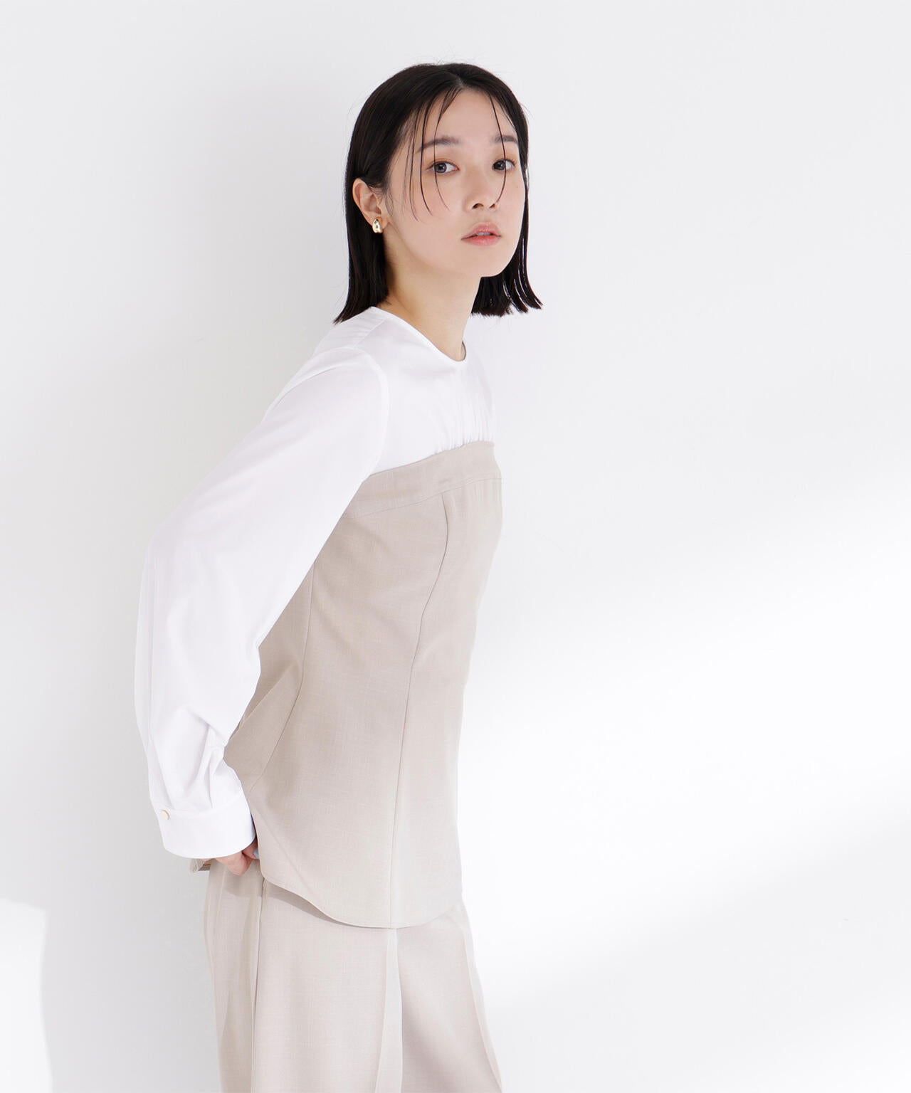 ビスチェドッキングブラウス ブラウス