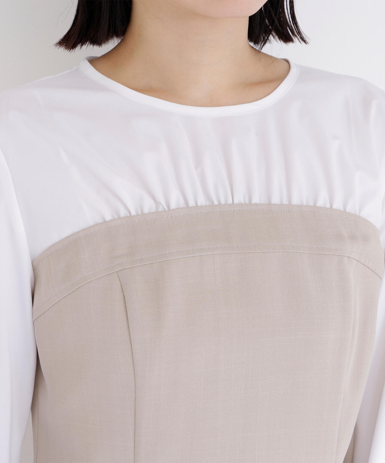 ビスチェドッキングブラウス ブラウス