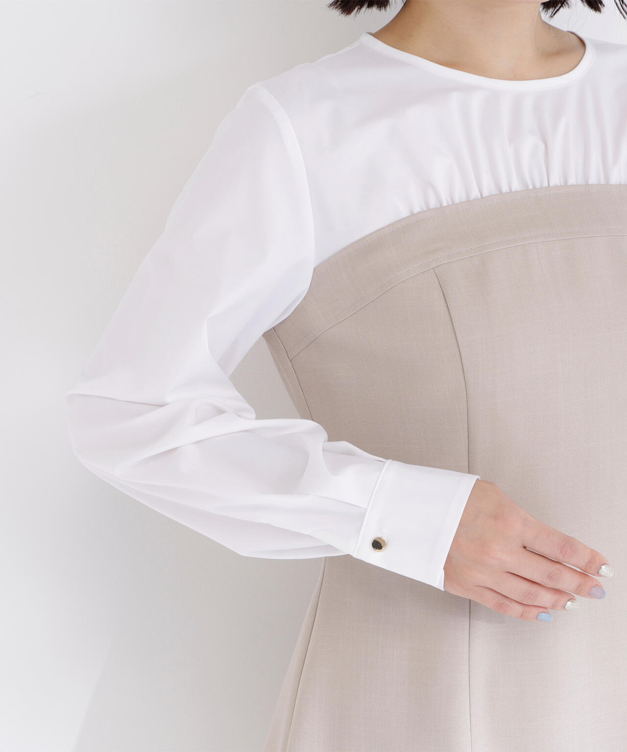 ビスチェドッキングブラウス ブラウス