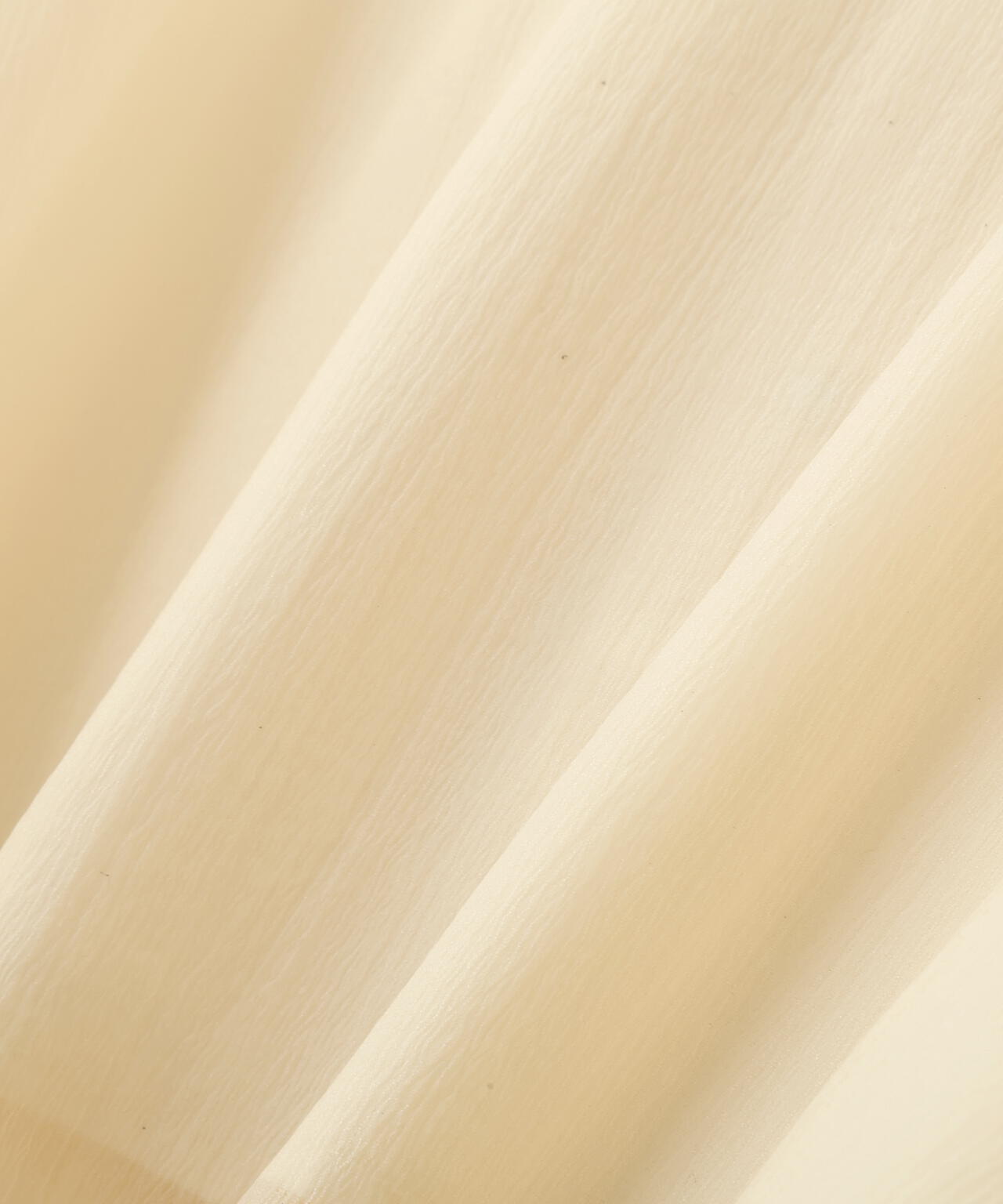 【一部店舗・mix.tokyo 限定カラー:ペールイエロー】シアーペプラムブラウス