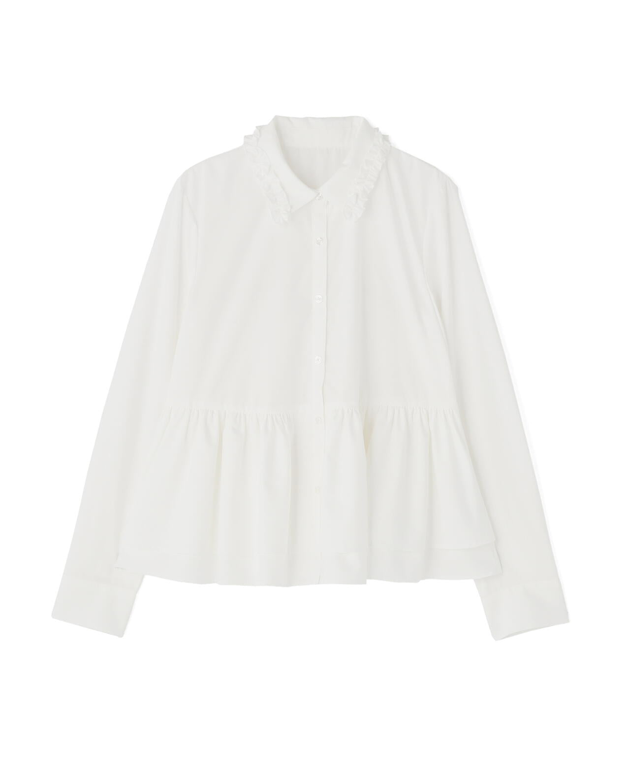 フリルカラーシャツ