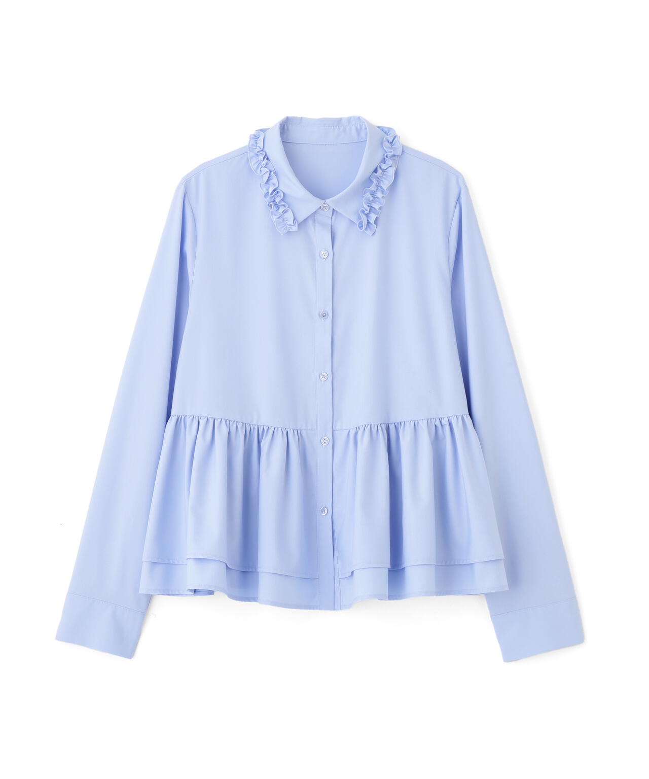 フリルカラーシャツ