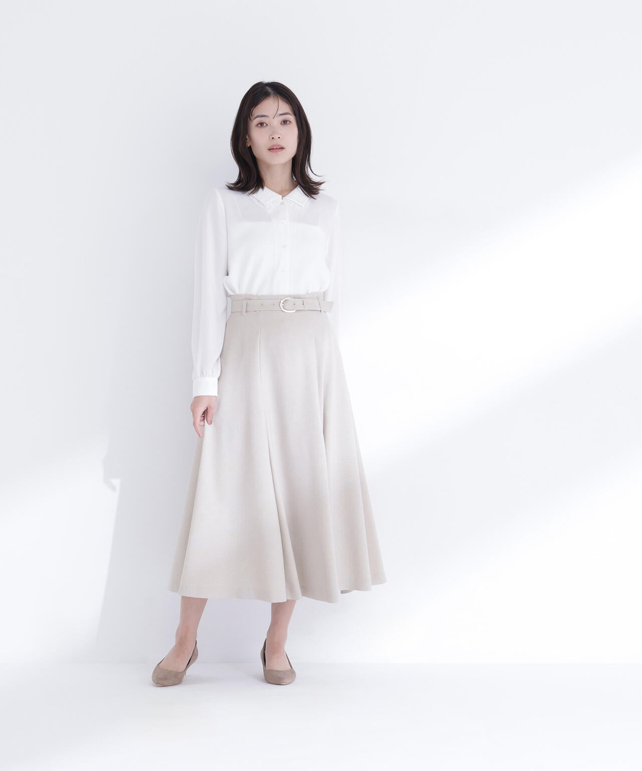 レースダブルカラーブラウス