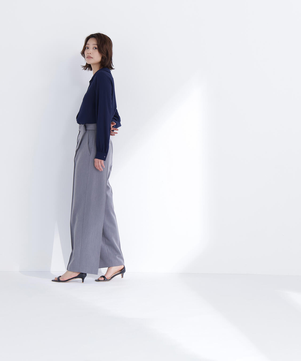 レースダブルカラーブラウス