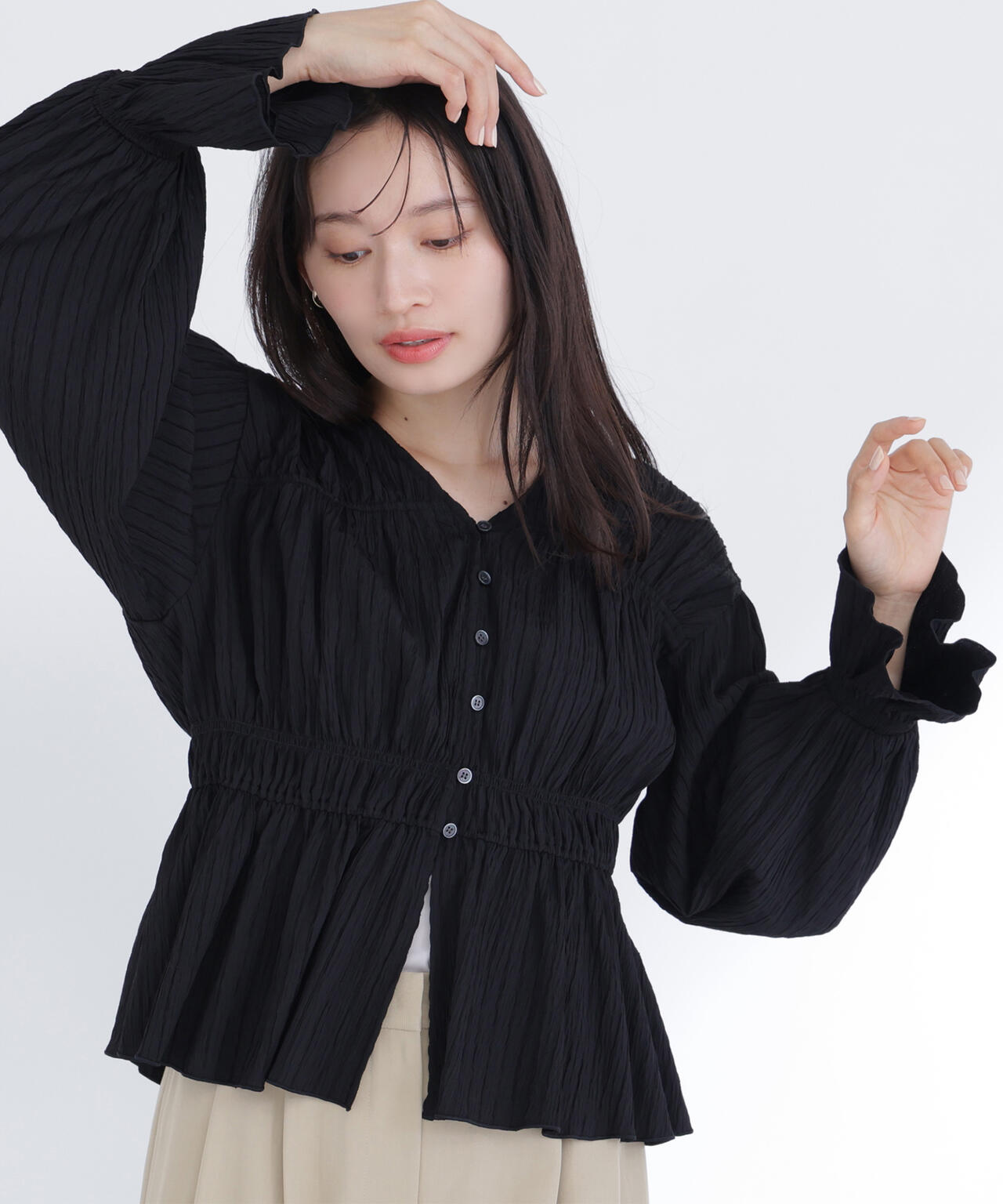 165cm 着用サイズ:FR