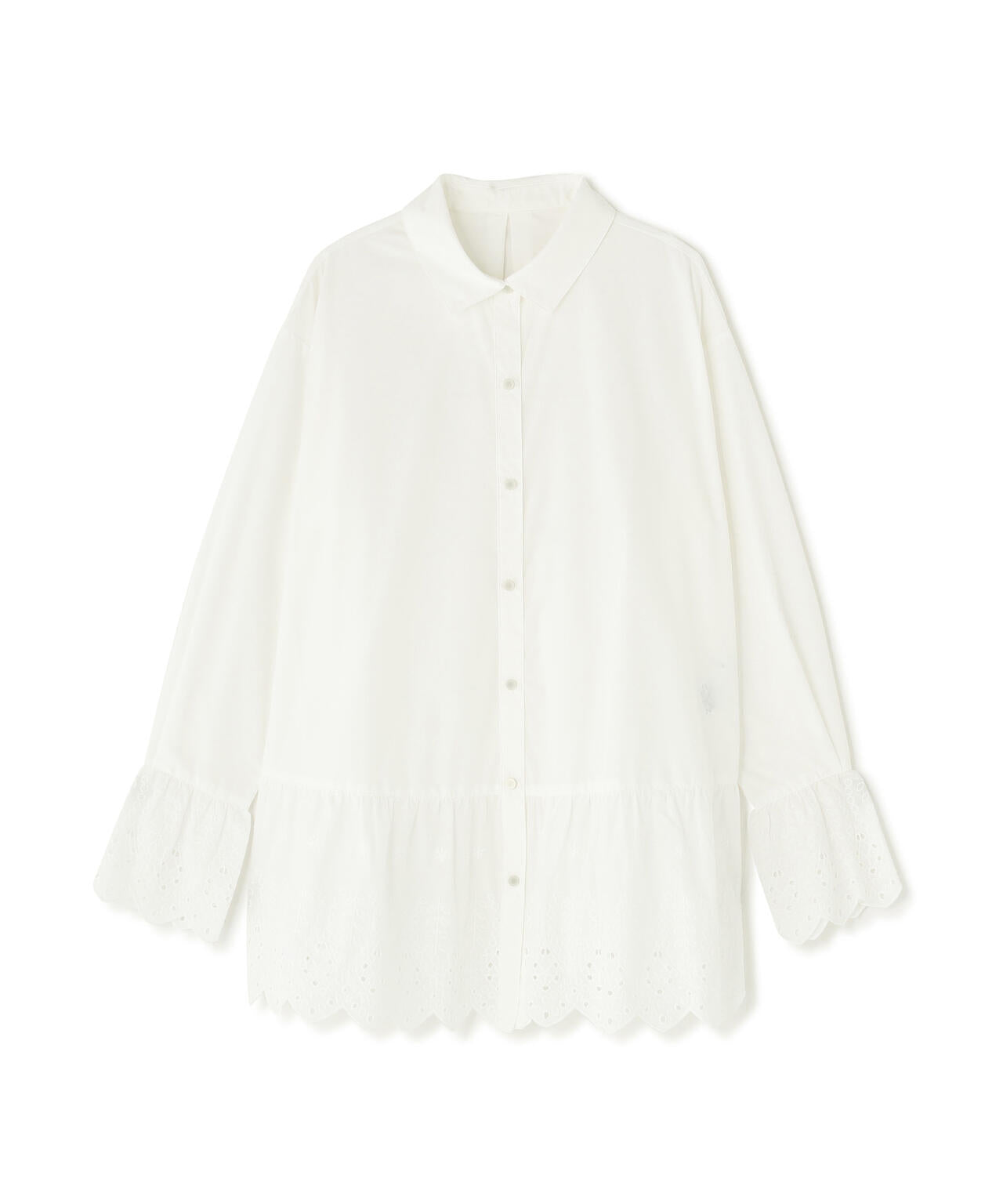 【Oggi5月号掲載】レース切替オーバーシャツ