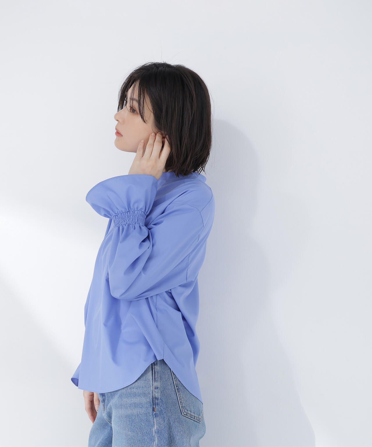 【Oggi.jp掲載】バンドカラースキッパーブラウス